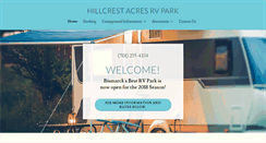 Desktop Screenshot of hillcrestacresrvpark.com